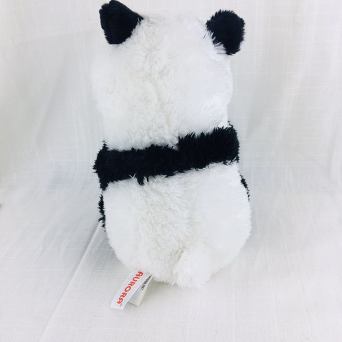 AURORA PANDA BEAR 13” SITTING Smiling Soft Large Plush Stuffed Animal Red Ribbon - Picture 6 of 7