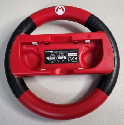 Hori Super Mario Kart Deluxe Red Steering Wheel Nintendo Switch System Euc 