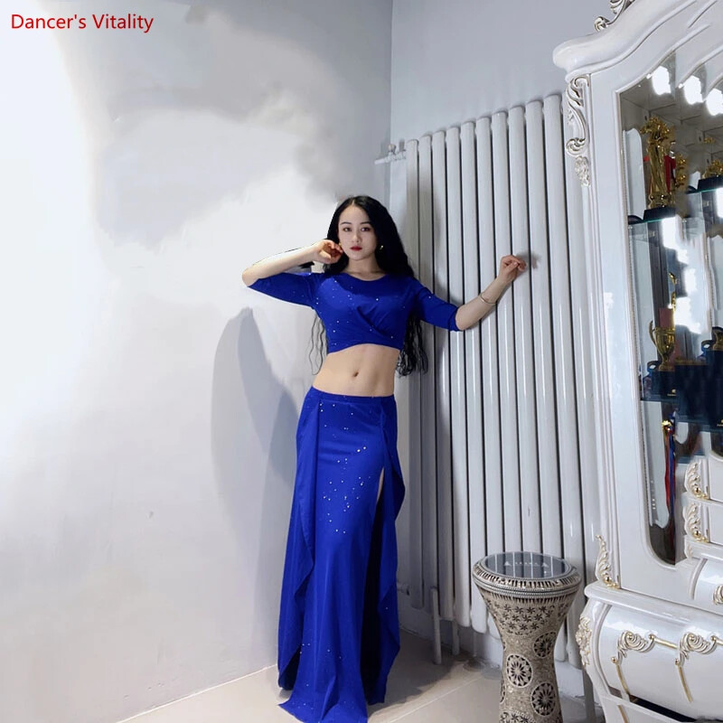 Luxury belly dance dress for women in clothing+half sleeved top dance costume