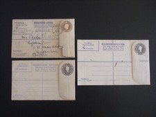 3 Great Britain Registered Letter Covers