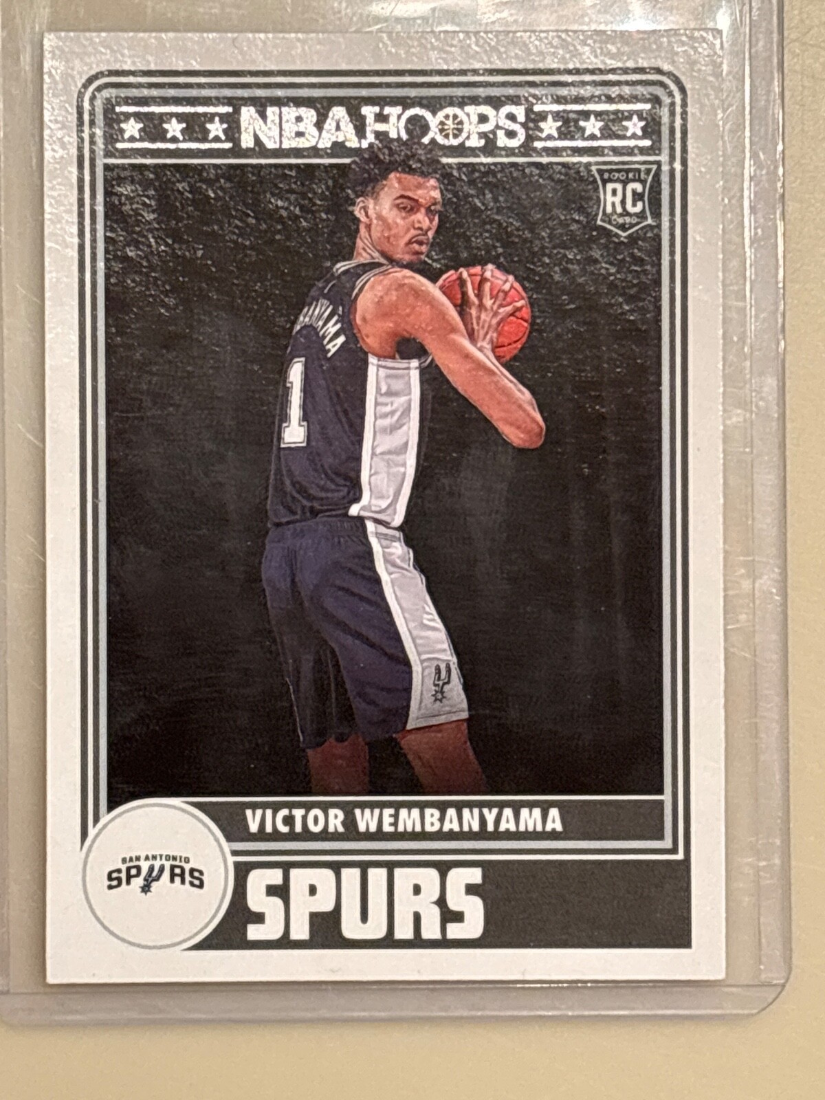 2023-24 Panini NBA Hoops - Hoops Tribute Purple #298 Victor Wembanyama (RC)