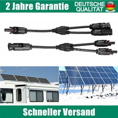 1/2X Photovoltaik-Anschluss Y-Typ Solarmodul-Modul Parallelanschluss Drehstecker