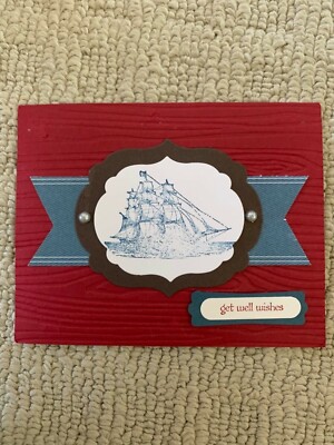 The open sea get well card kit of 6 made w/ Stampin' Up!