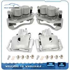 For 2011-2018 Ram 1500 Front and Rear Brake Calipers with Bracket Set of 4