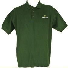 ROLEX Jewelry Store Employee Uniform Polo Shirt Green Size L Large NEW