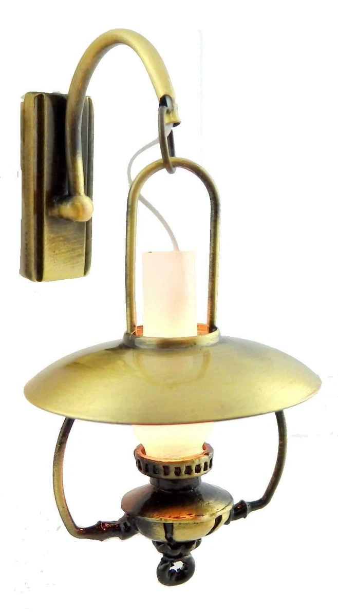Dollhouse Mammoth Oil Lamp Wall Sconce 12V Light Nostalgic