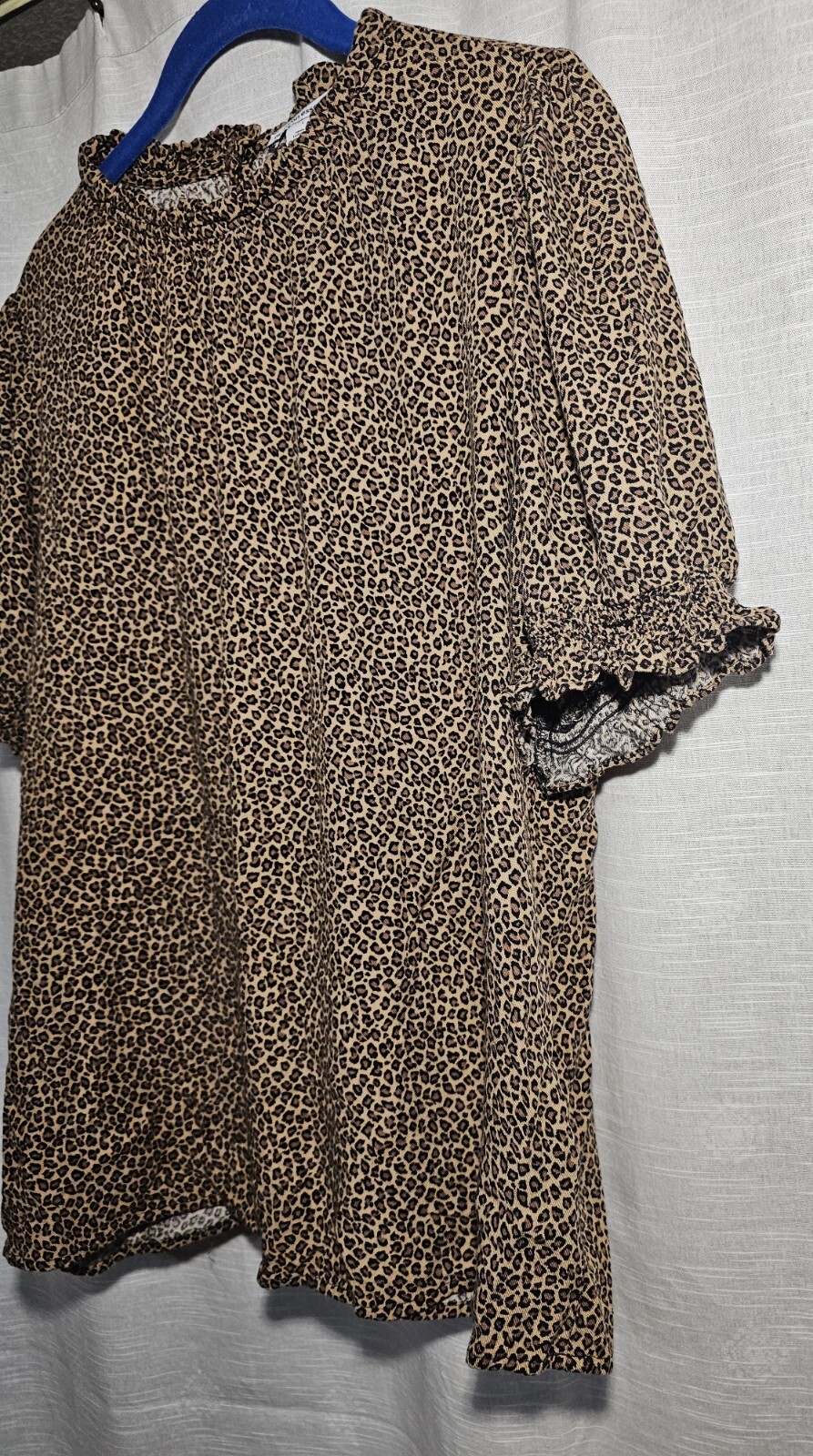 Amazon Essentials Leopard Print Top W/ Button Det… - image 6