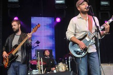 Aaron Fletcher and Paul Butler of The Bees performing live on stag - Old Photo