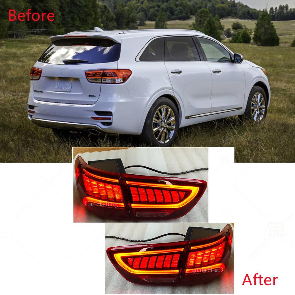 Fit for KIA Sorento 2016-2020 Left+Right Side 4pcs Rear LED Tail Light Lamp Set