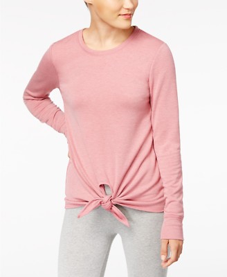 Ideology Soft Knotted Top, Desert Rose, Size M, MSRP $49