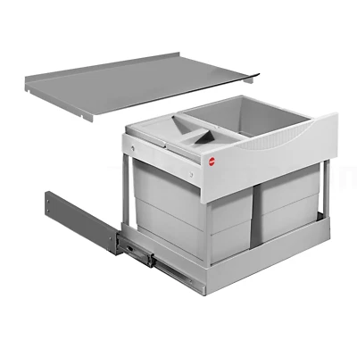 Hailo Abfallsammler 364480 RaumsparTandem Abfalltrennsystem Einbau Mülleimer Bio - Bild 1 von 4