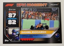 2022 Turbo Attax - Daniel Ricciardo Italian GP Win 2021 Epic Moment Formula 1 F1