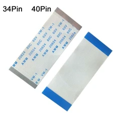 34Pin 40Pin FFC Flexible Flat Cable Ribbon Pitch 0.5mm AWM 20624 Length 6 - 40CM