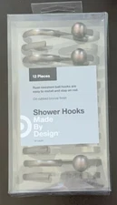 Made By Design S Shaped Shower Curtain Hooks With Ball End Cap Iron Bronze