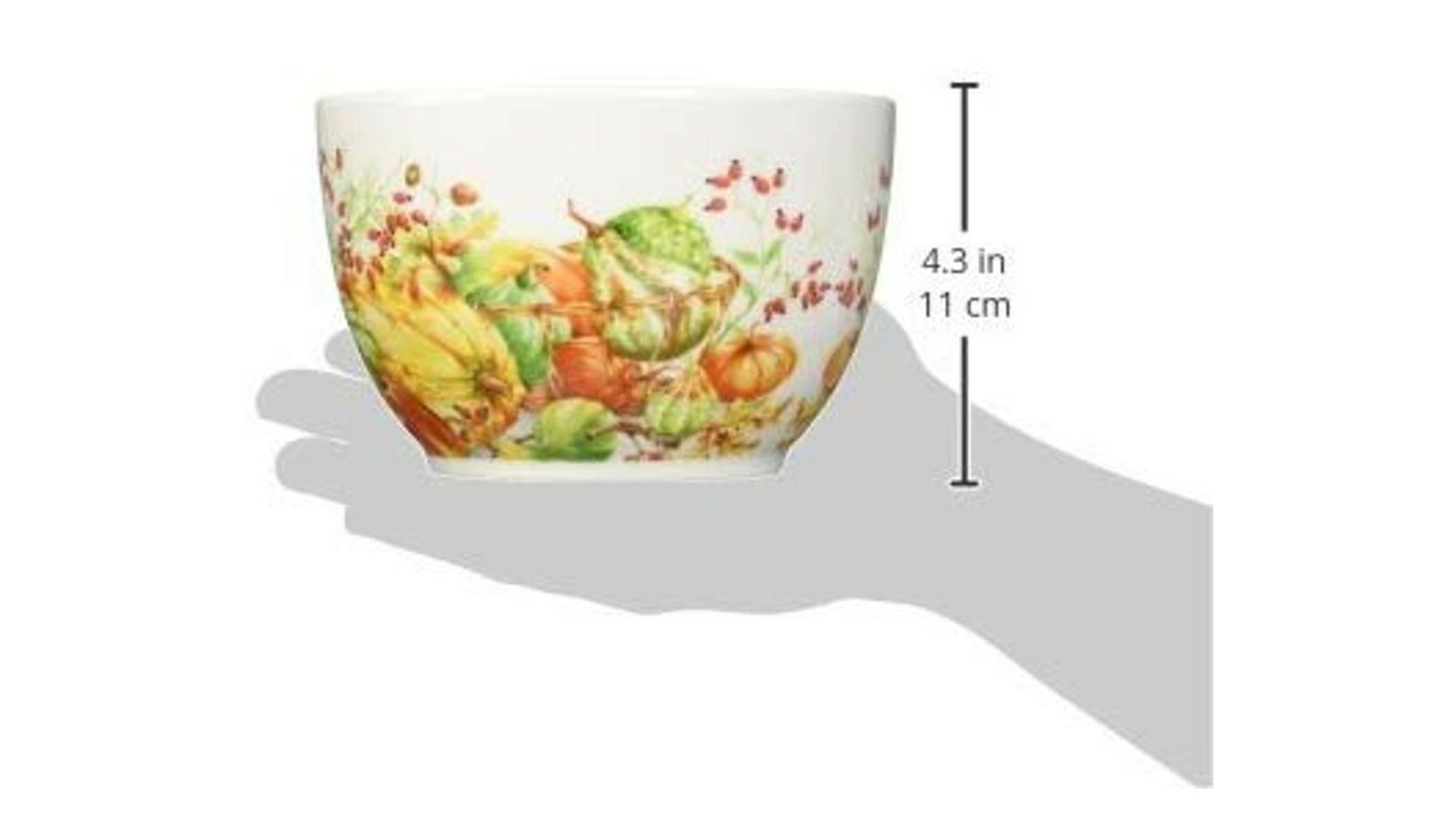 Fall Thanksgiving Calabaza 3 Piece Prep Serving Bowl Set