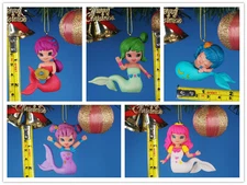 Decoration Christmas Tree Ornament Decor Magiki Mermaid Color Changes! Set 5 F