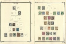 Belgium Stamp Collection On 27 Scott Specialty Pages 1849-1960 Jfz