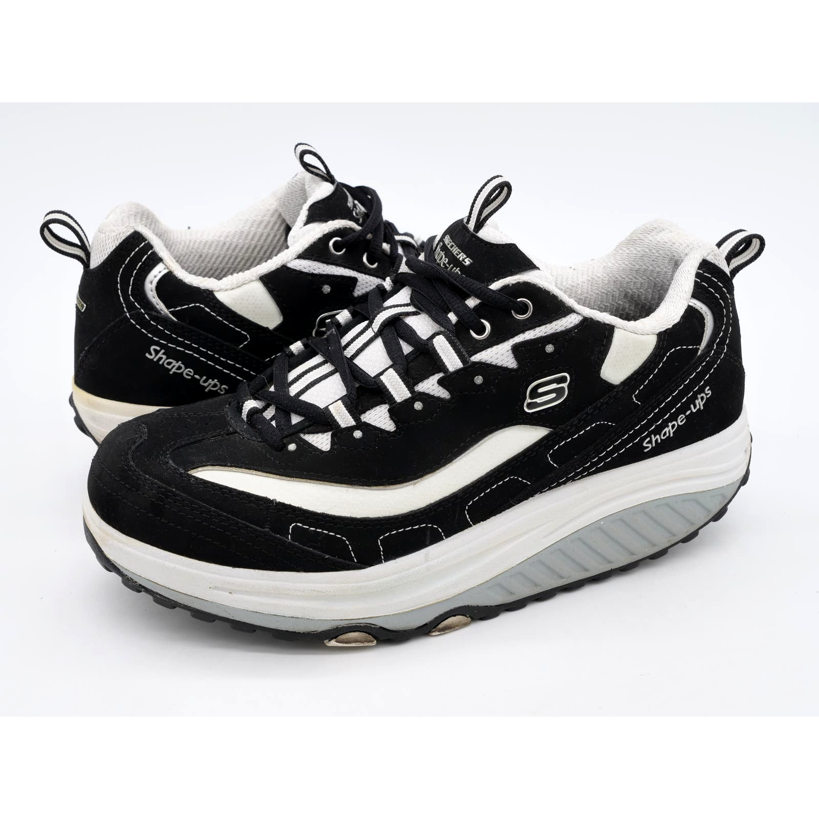 Skechers Shape Ups Womens 9 Walking Shoes Black L… - image 1