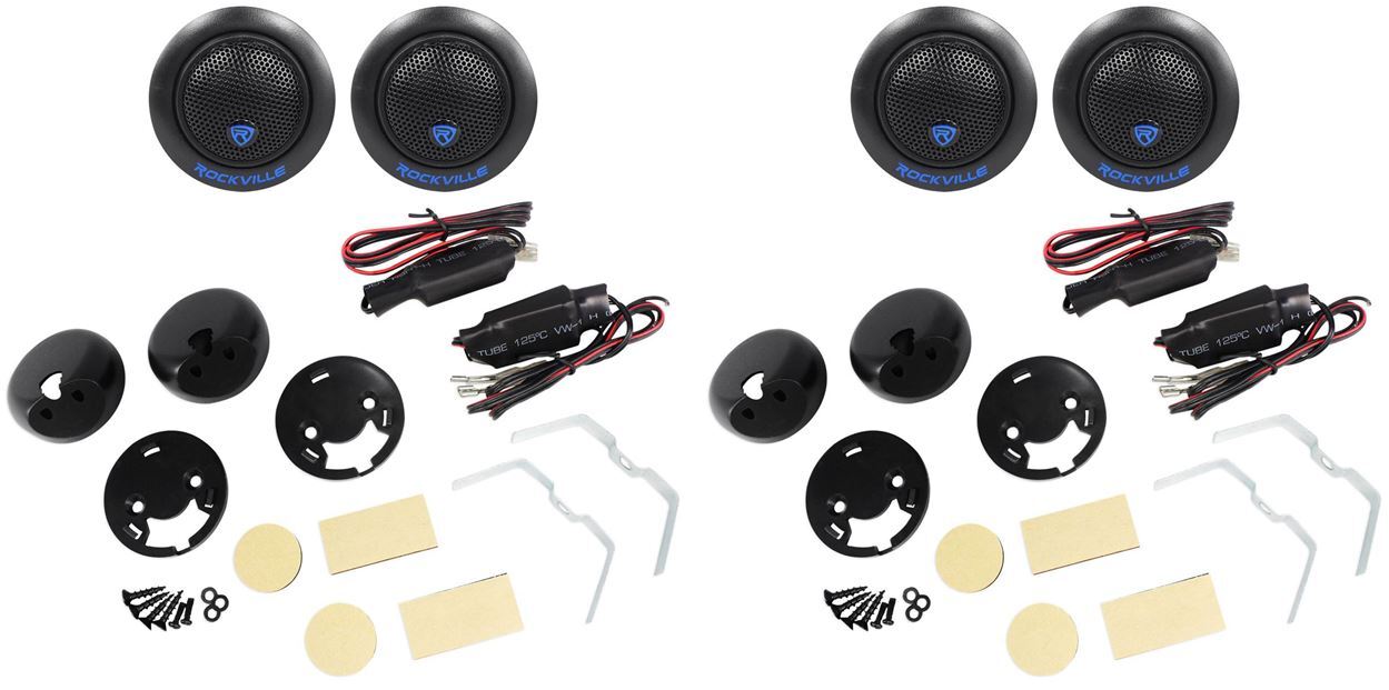 2 Пары поворотных твитеров Rockville RT6 1 Silk Dome Neo 480 Вт 6990₽
