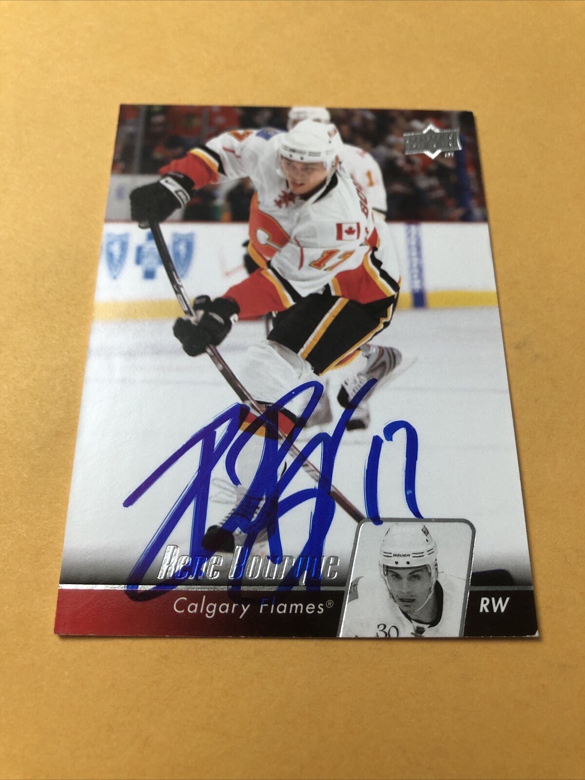 Rene Wholesale Bourque signed Flames Card Calgary Max 66% OFF