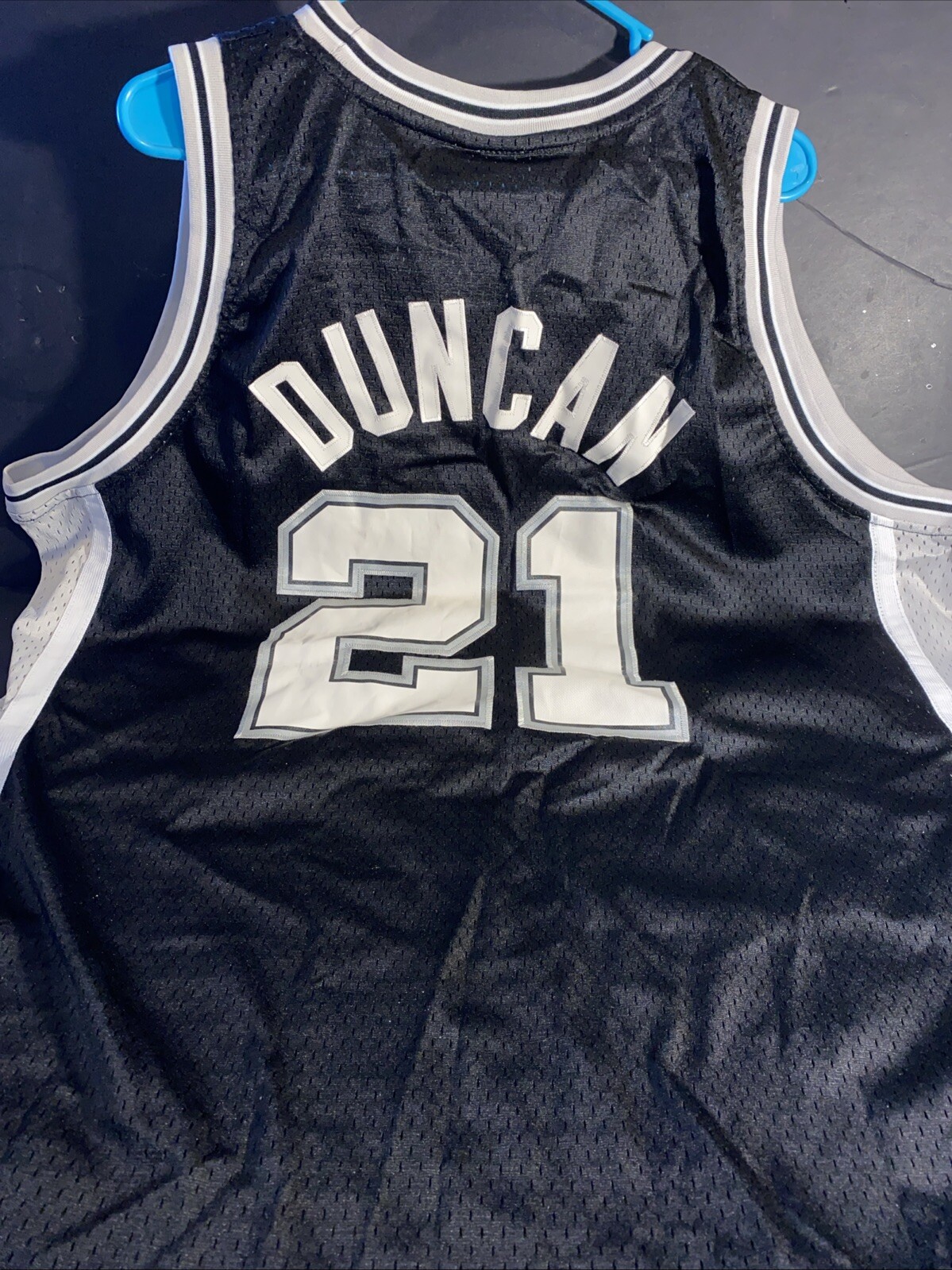 Vintage Tim Duncan Adidas Swingman Jersey NBA  San Antonio Spurs #21 Sz XL +2