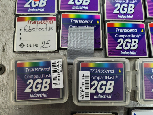 21x Transcend TS2GCF45I 2GB CF Industrial grade CompactFlash Cards - Picture 5 of 6