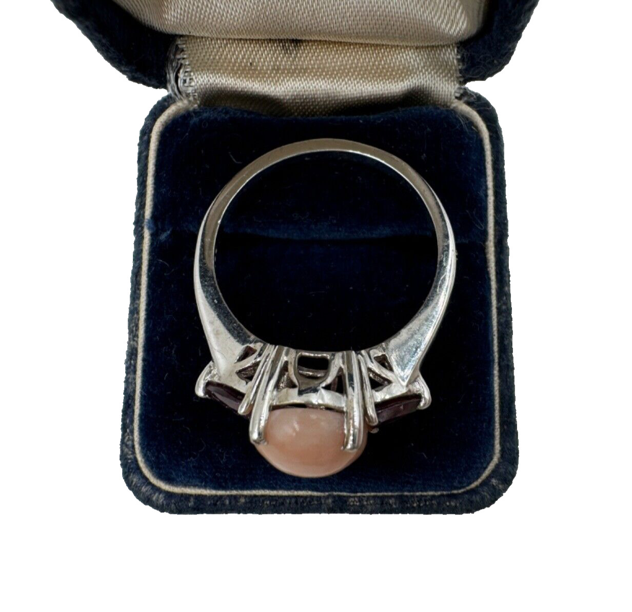 GORGEOUS PINK OPAL CAB TRIANGULAR CUT NATURAL GAR… - image 4