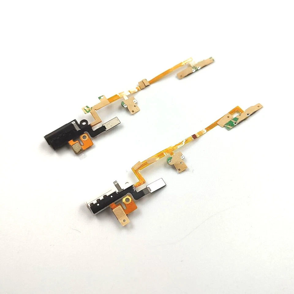 Black White Headphone Audio Jack Volume Power Flex Cable for iPod Nano 6th A1366 - Image 2 of 2