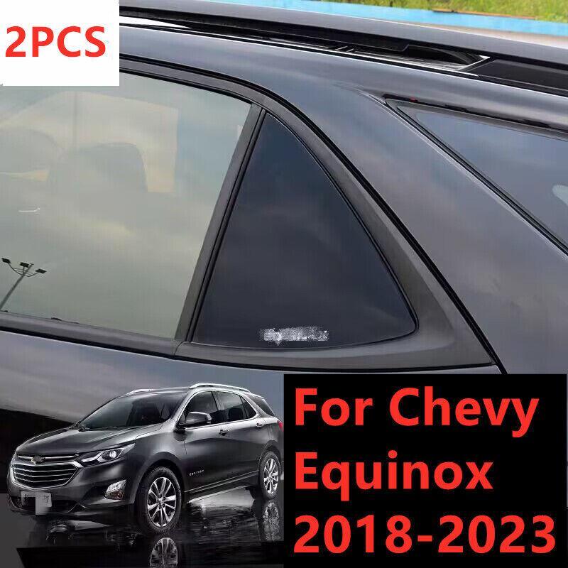 Glossy Black Side Window Louver Cover For Chevy Equinox 2018-2023