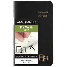 AT-A-GLANCE 2027-2028 Planner, 2-Year Monthly Planner, 3.5" x 6", Pocket Size