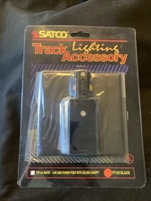 Satco lighting track accessory live end power feed TP153 black