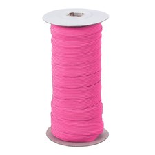 Elastic Bands 1/2 Inch x 20 Yards Stretch Flat Elastic Cord, Rose Red