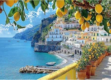 500 Piece Amalfi Coast Puzzle, Jigsaw Puzzle SEALED NEW FAST FREE SHIPPING