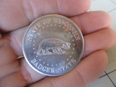 Vtg Henry Dodge, State of Wisconsin Senator, US Senate, 1848, Coin