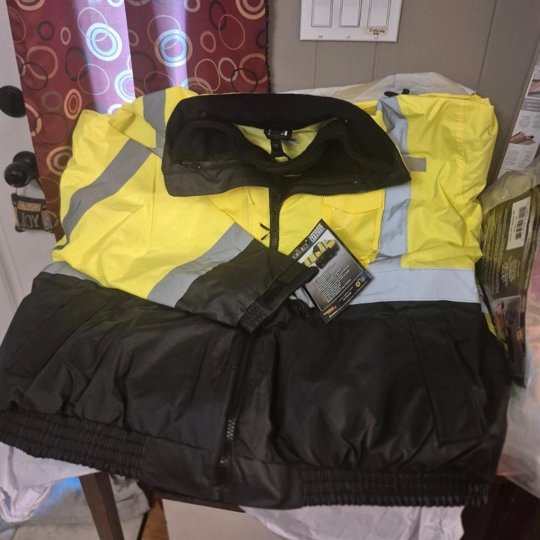 RADWEAR THREE-IN ONE DELUXE BOMBER JACKET W REMOVABLE FLEECE Liner 3xl brand new - product detail image 2