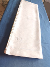 belle qualité de pur fil de lin pour ce grand drap de dessous, ancien