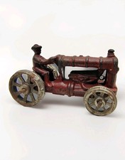 ARCADE 4" Fordson Tractor Red Cast Iron Toy Farm Implement Vintage Antique