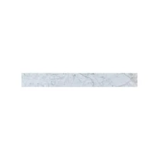 Timeless Home 32 in. W Marble Vanity Backsplash in Carrara White