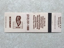 AW280 Matchbook Cover The Bak Door Restaurant, West Chicago Illinois IL