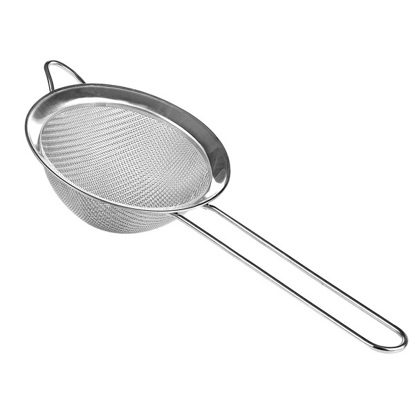 Edelstahl KüChensieb Feinmaschig Teesieb 7 Cm Langer Griff Vielzweck Sieb 1 Mm-image