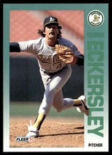 1992 Fleer Dennis Eckersley Oakland Athletics #255