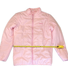 Lands End Youth Winter Quilted Puffer Jacket Pink Full Zip - Size XL 14/16