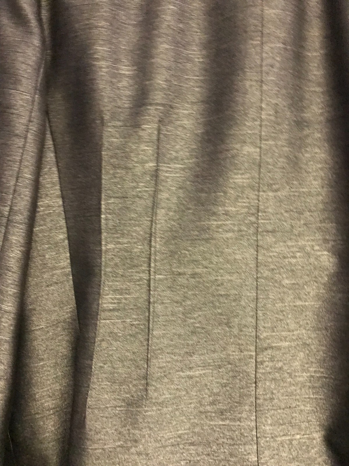 Le Suit Polyester Pant Suit Sz 16 Lined Silver Gray 2 Piece Shiny 38W x 28I