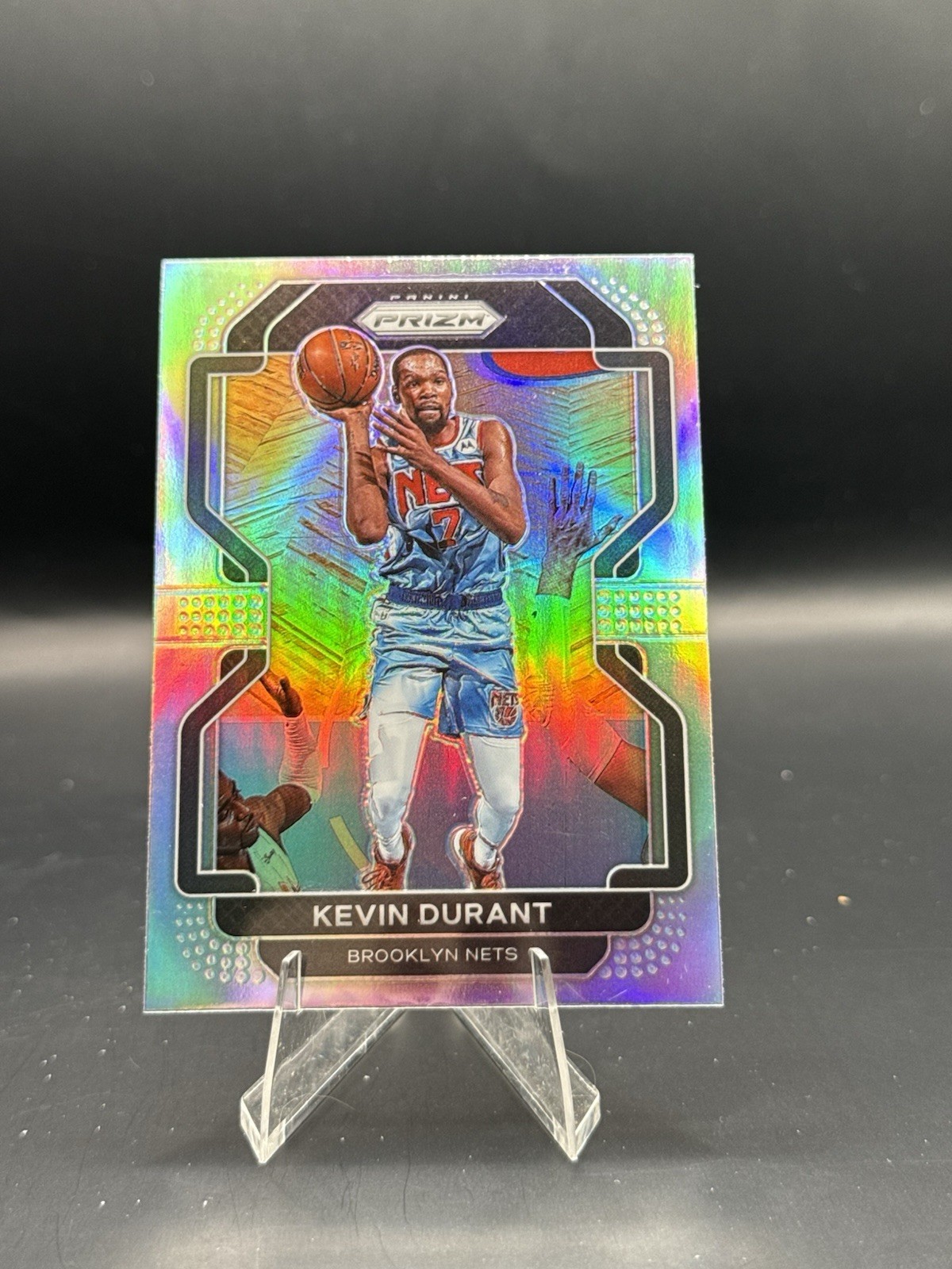 Kevin Durant | 2021-22 Panini Prizm | Silver Prizm | #120 Nets