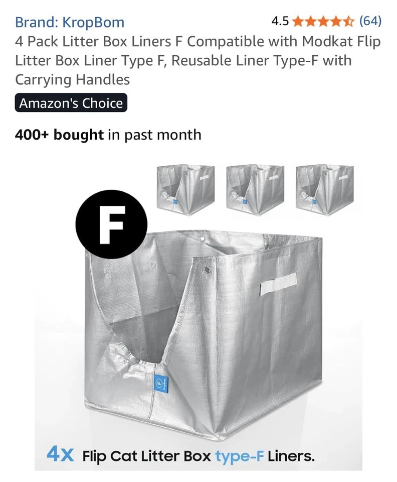 KropBom Liner F kompatibel mit Modkat Flip Katzentoilette - Bild 2 von 4