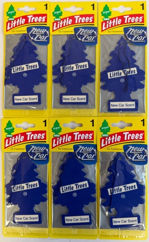 6x Magic Little Trees Air Freshener NEW CAR