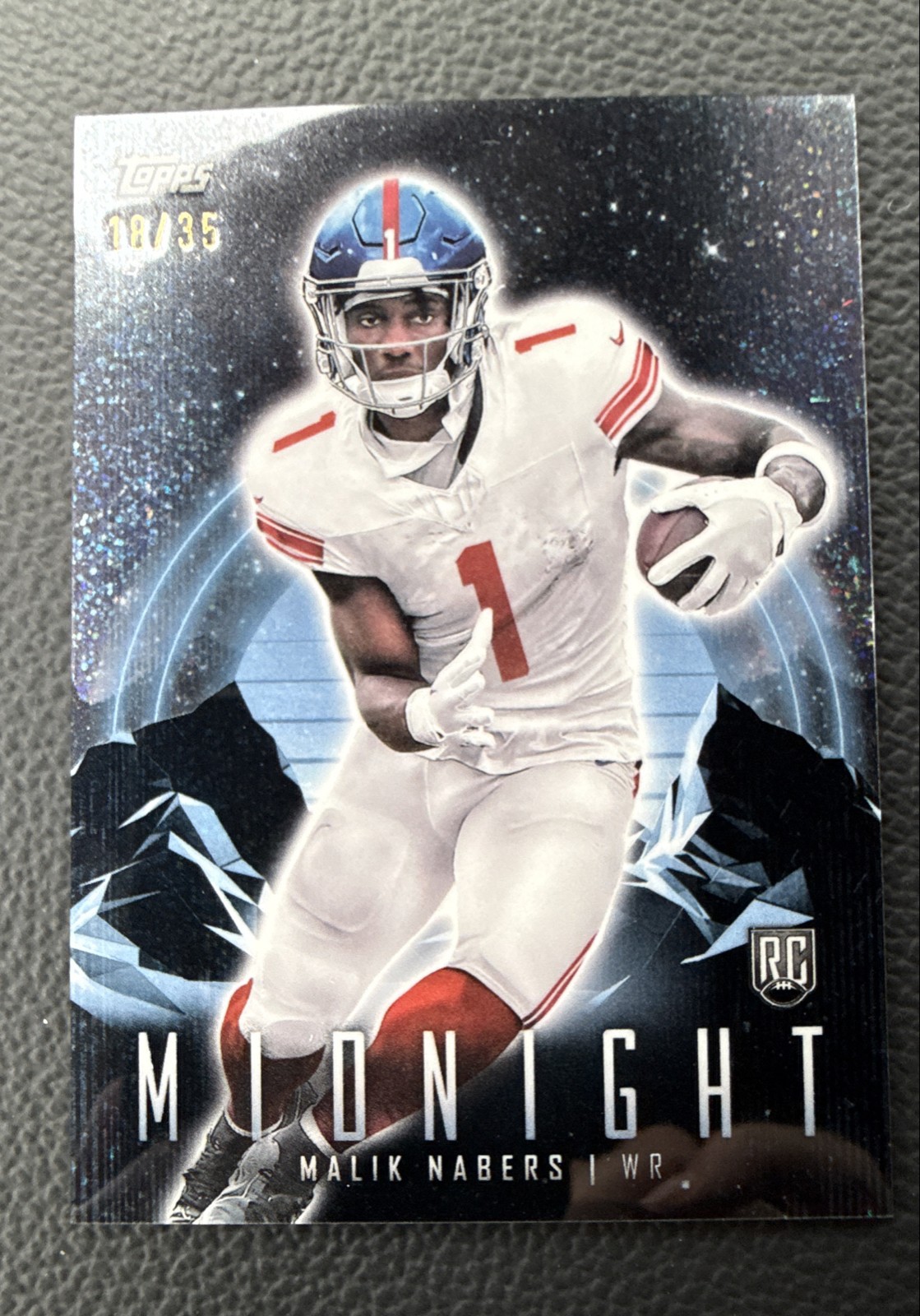 2024 Topps Midnight - Malik Nabers #72 Winter Solstice /35 (RC)