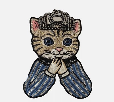 Katzenmotive Motiv Pailletten aufnähen bestickt Applikation Patch für T-Shirt oder Tasche