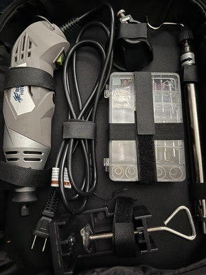 #ad Blue Hawk BTA 20201 Rotary Tool Kit Oscillating 46 PCS used only one time $30.00