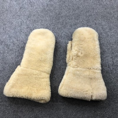 Vintage Wells Lamont Mittens Adult Large Shearling Laskinlamb Sheepskin 70s 80s